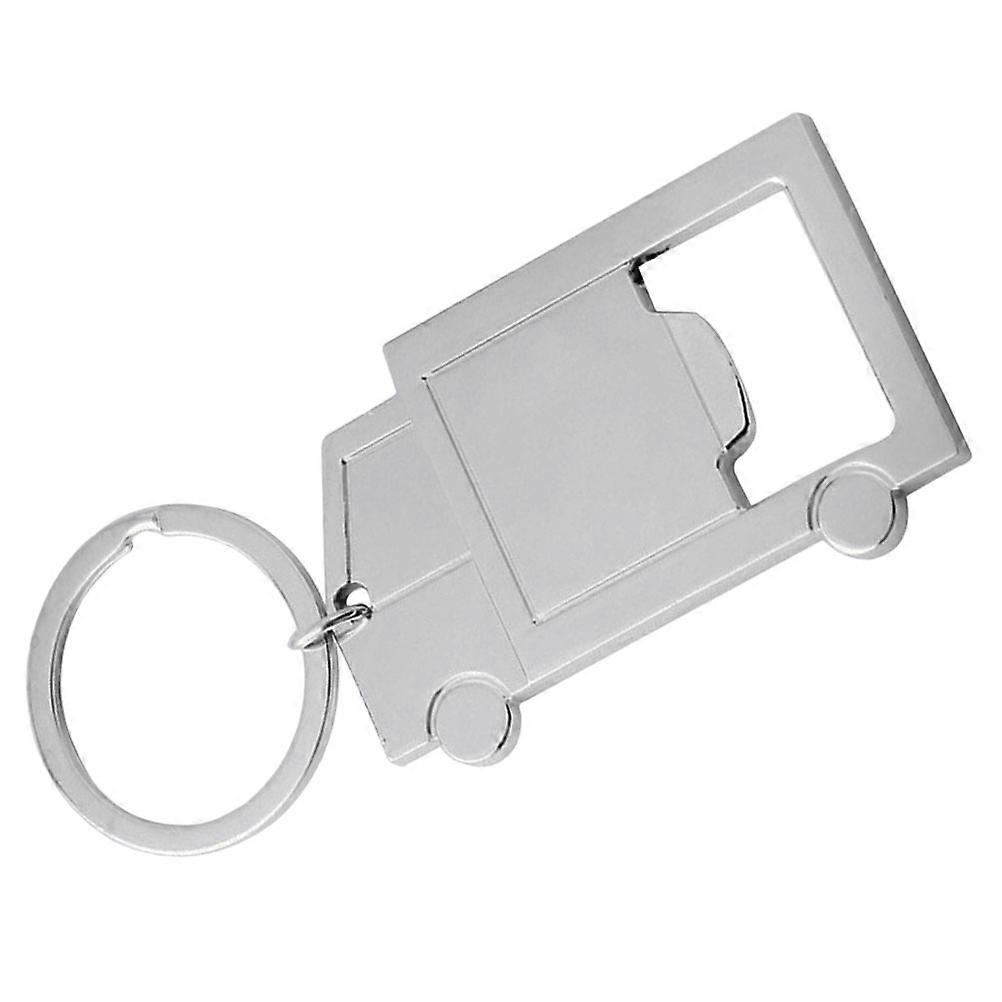 Keychain Open Bottle Meticulous Craftsmanship Unique Truck Shape Design For Men Everyday Use Durable Alloy 1Pack