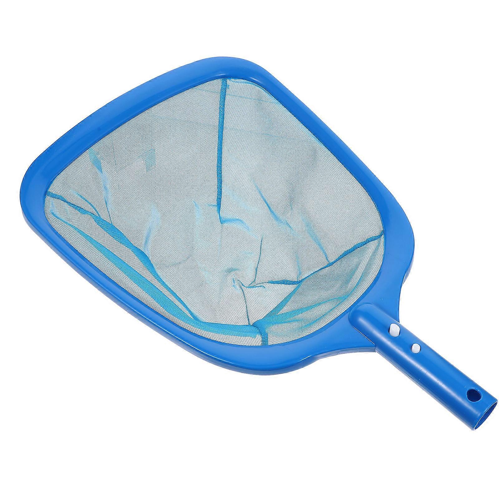 Blue Pool Cleaning Net with Durable Aluminum Alloy and Plastic Frame for Efficient Leaf Removal in All Pool Types 48.5 Inches