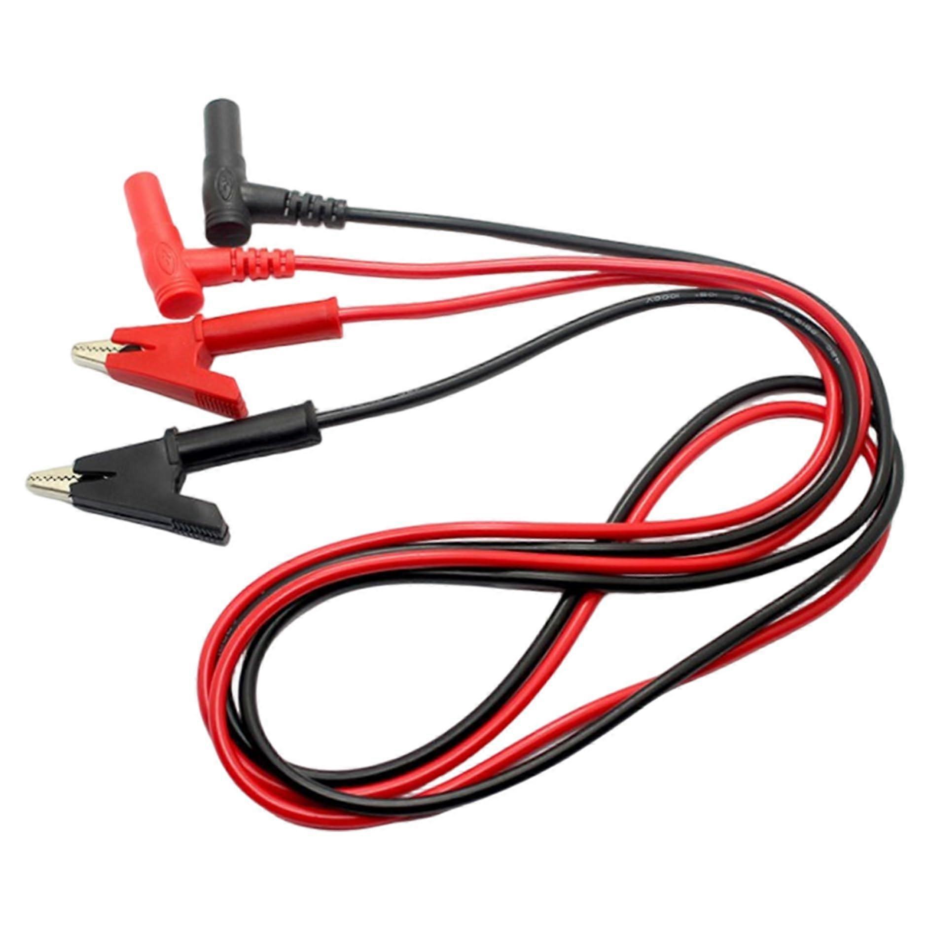20A crocodile clips with 4mm banana plugs, multimeter test leads for electrical testing