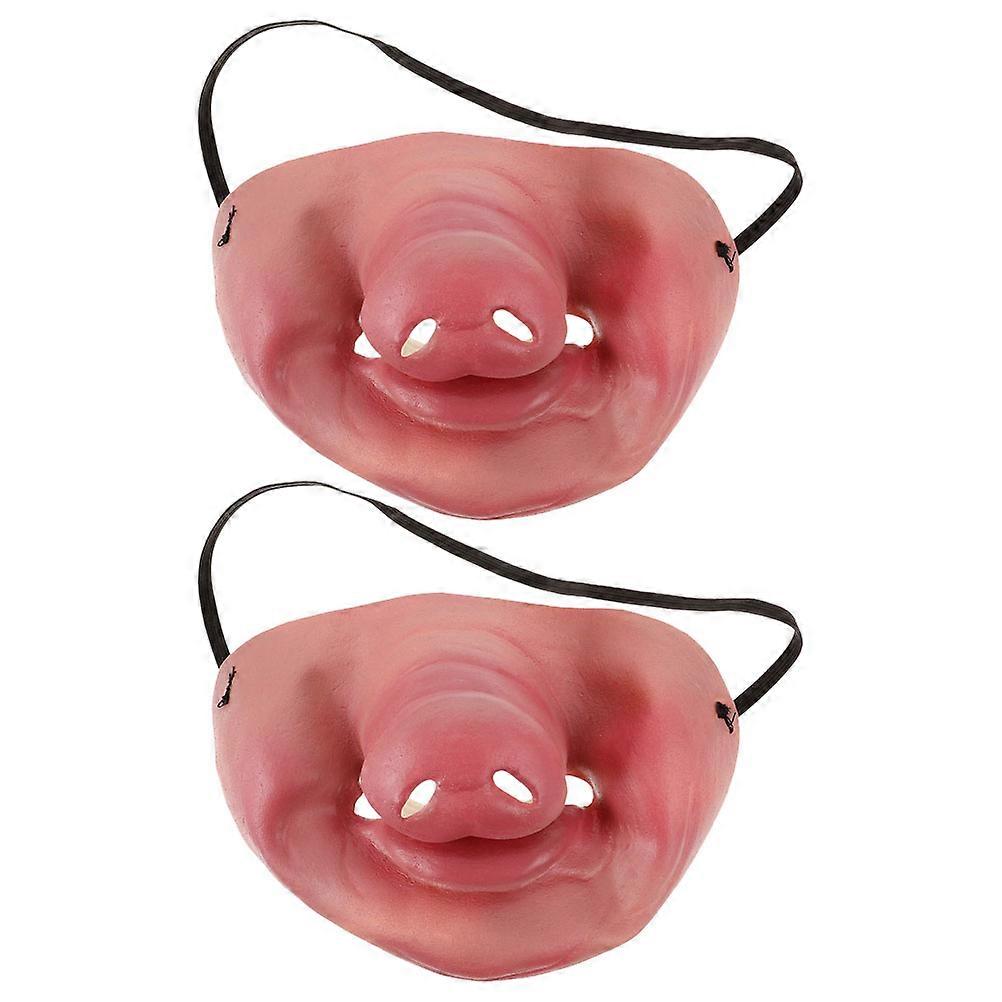 Realistic Pig Nose Masks with Elastic Band – Funny Animal Costume Accessories for Halloween, Parties, Pranks & Weddings