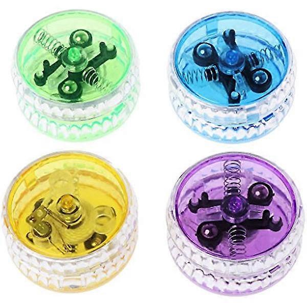 4 pcs Yoyo Light Up Clutch Mechanism Toy Yoyo Trick Speed Ball Kids Toy