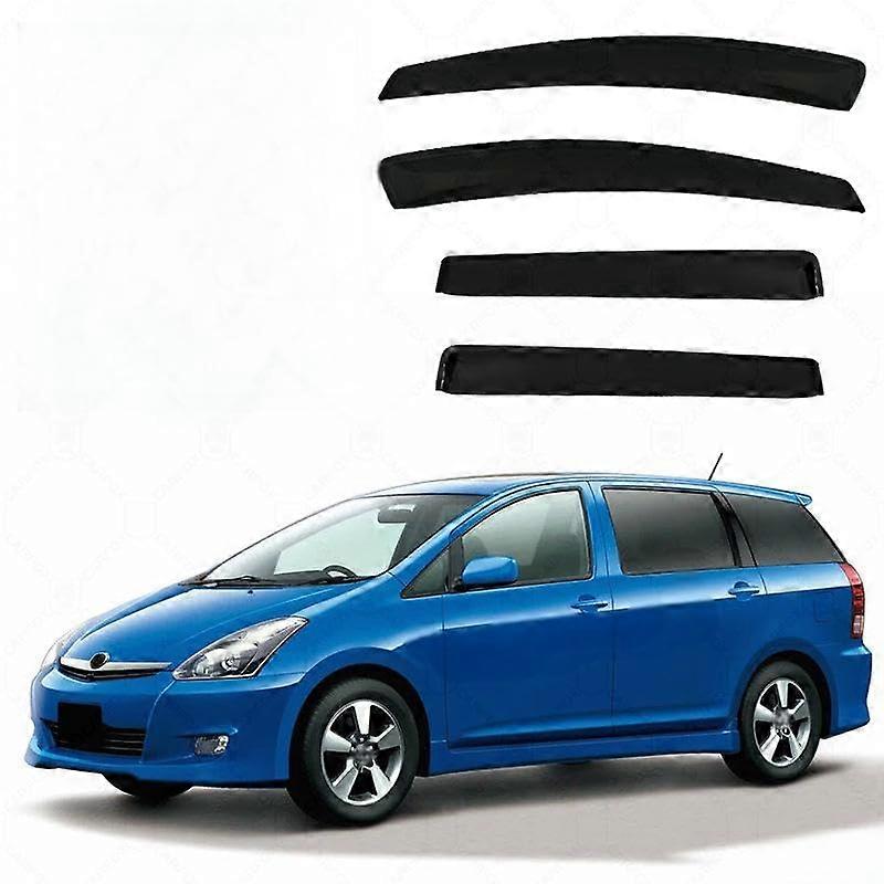 Rain protection side windows for Toyota Wish MK1AE10 20032008, ventilation louvers, sun, wind, and rain protection.