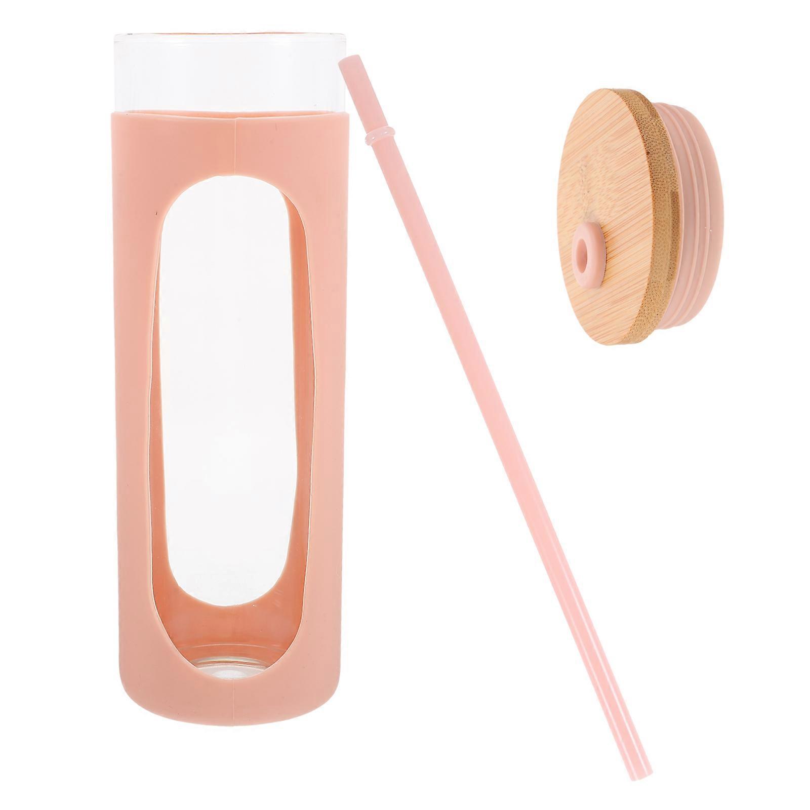 Iced Tea Drinking Bottle Multifunctional Glass Drinking Cup Easy To Clean 1Set