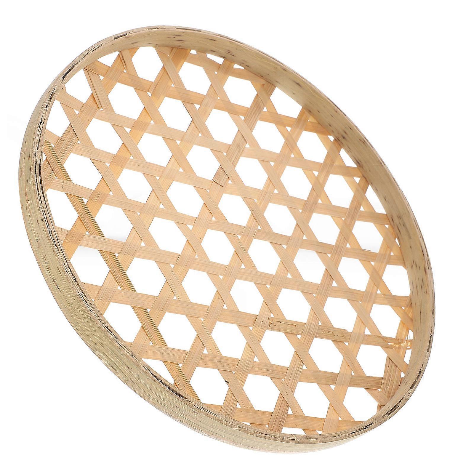 Synthetic Material Colander Basket for Home Light Brown Perfect for Storing and Displaying Items 7.5 inch