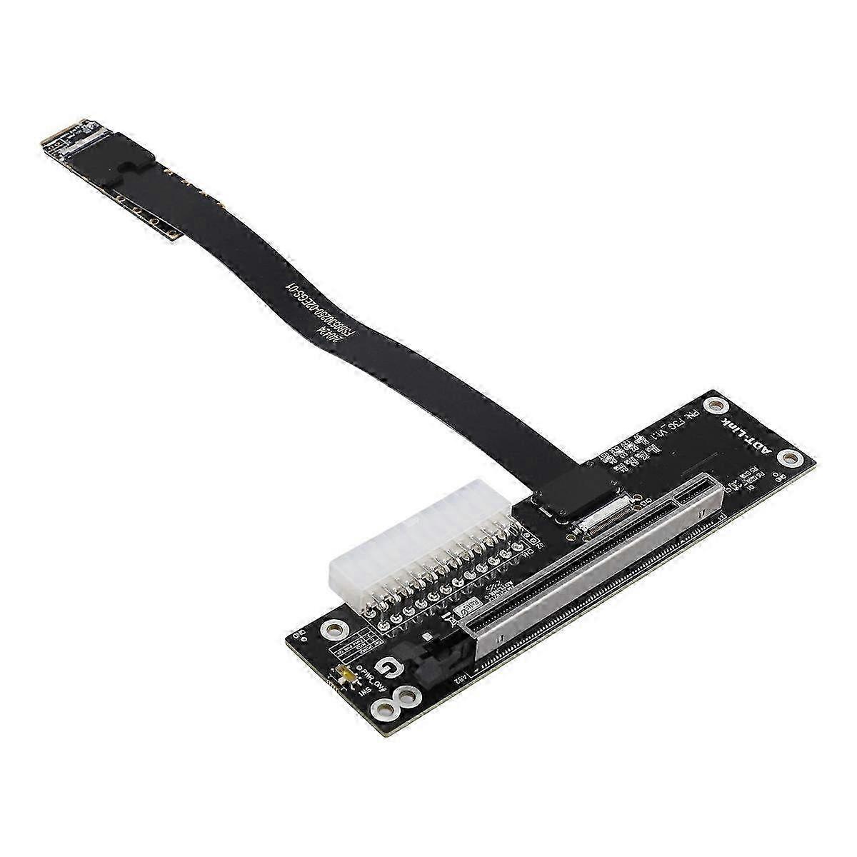 PCIe 5.0 M.2 NVMe to PCIe x16 Adapter Card with 25cm Cable for External GPU Graphics Card Expansion eGPU Support
