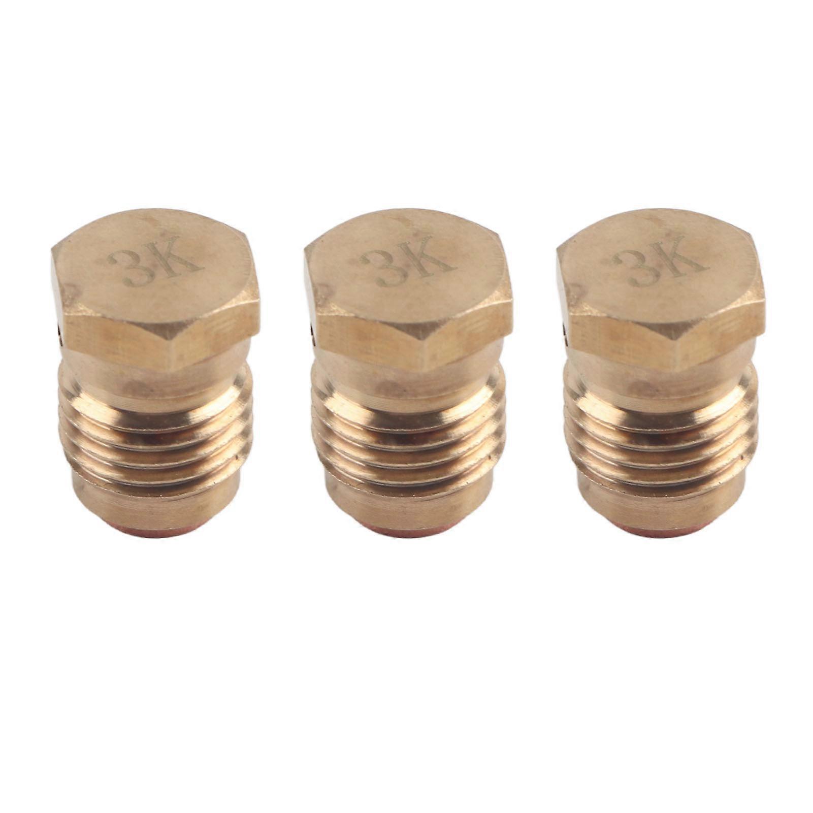 3PCS 3K 3/8-24UNF 3000psi Unified Copper Burst Disk for Paintball Tank Regulator