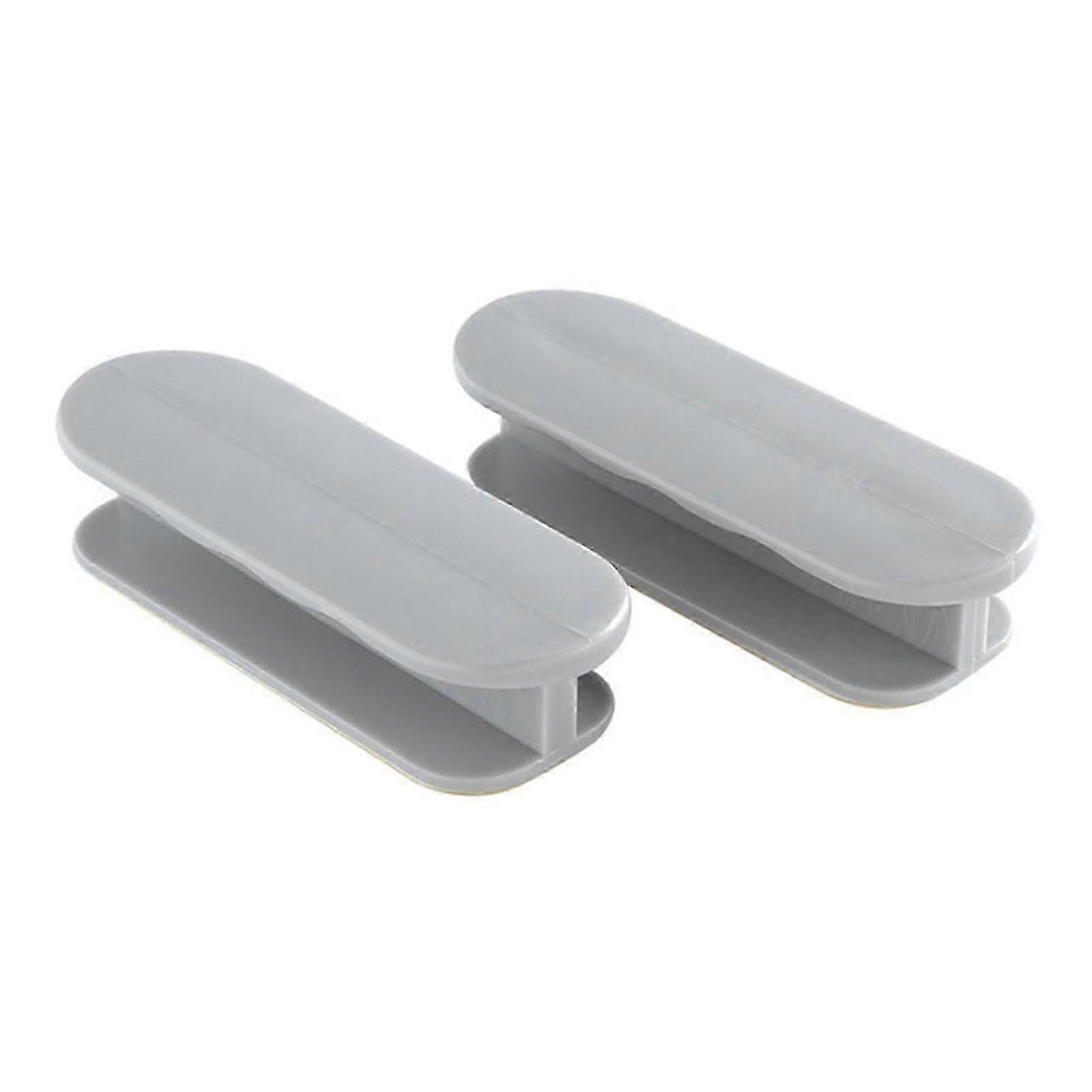 2pcs Ergonomic Self Adhesive Cabinet Pull Helpers for Windows and Drawers - Easy Stick Plastic Design