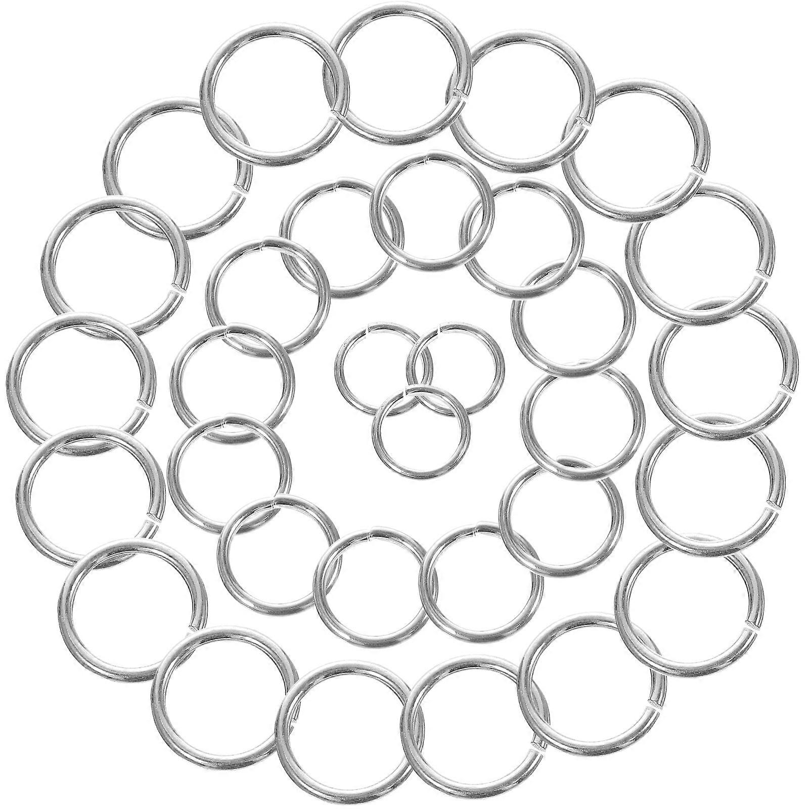 Jewelry Making Jump Rings 3 Bags Of Silver Rings For DIY Projects 60Pcs Resistance