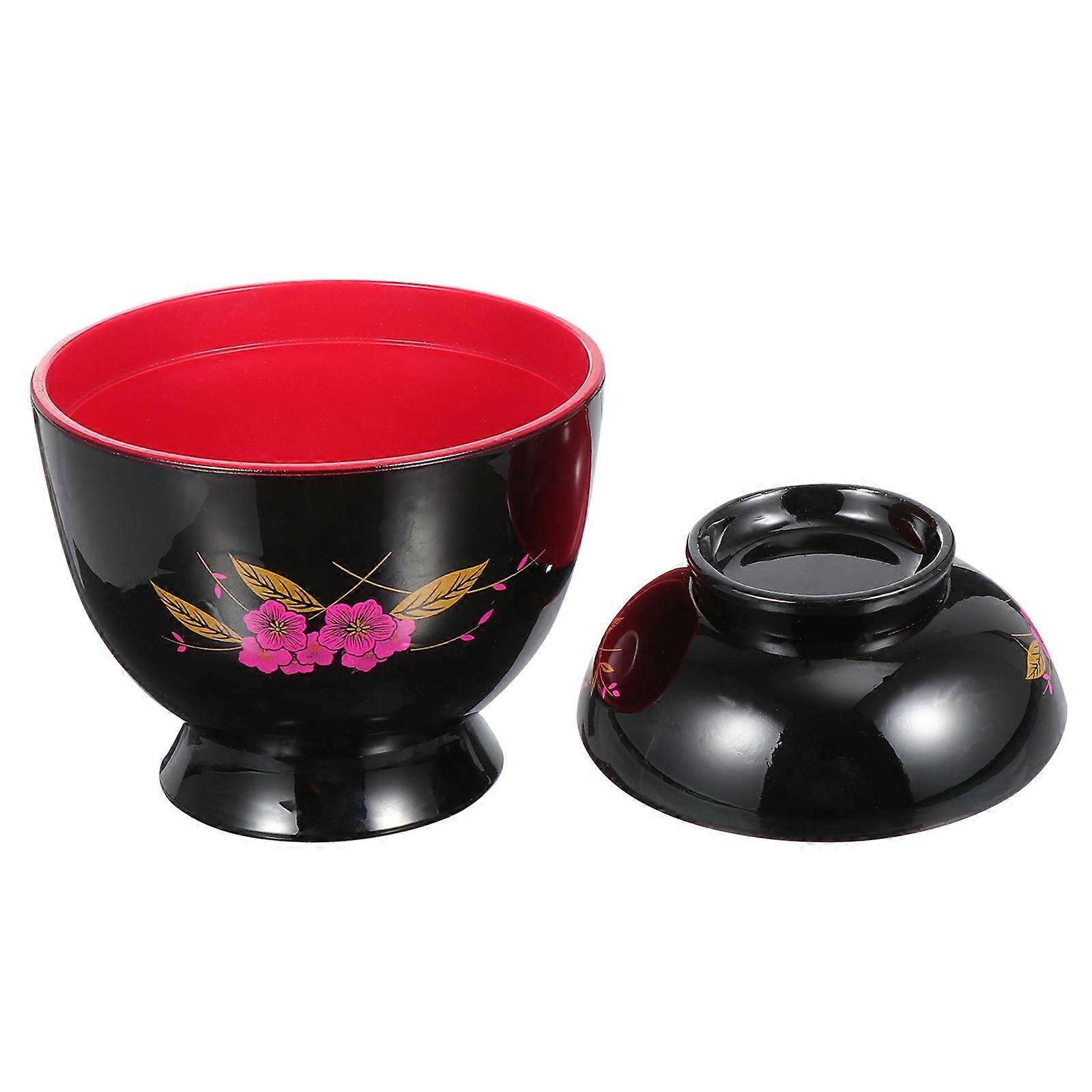 Practical Cooking Bowl For Home Users 9.6X9.4CM Black Plastic 1Pack
