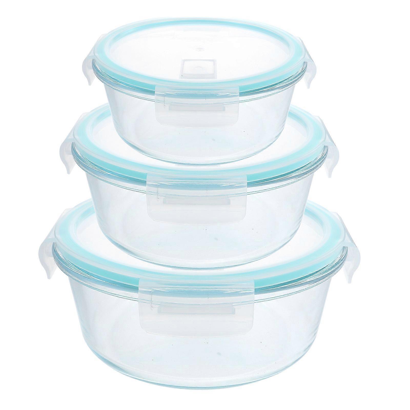 Portable Lunch Box 3Pcs For Home School And Work Uses Insulated Compartment Style In Multiple Sizes