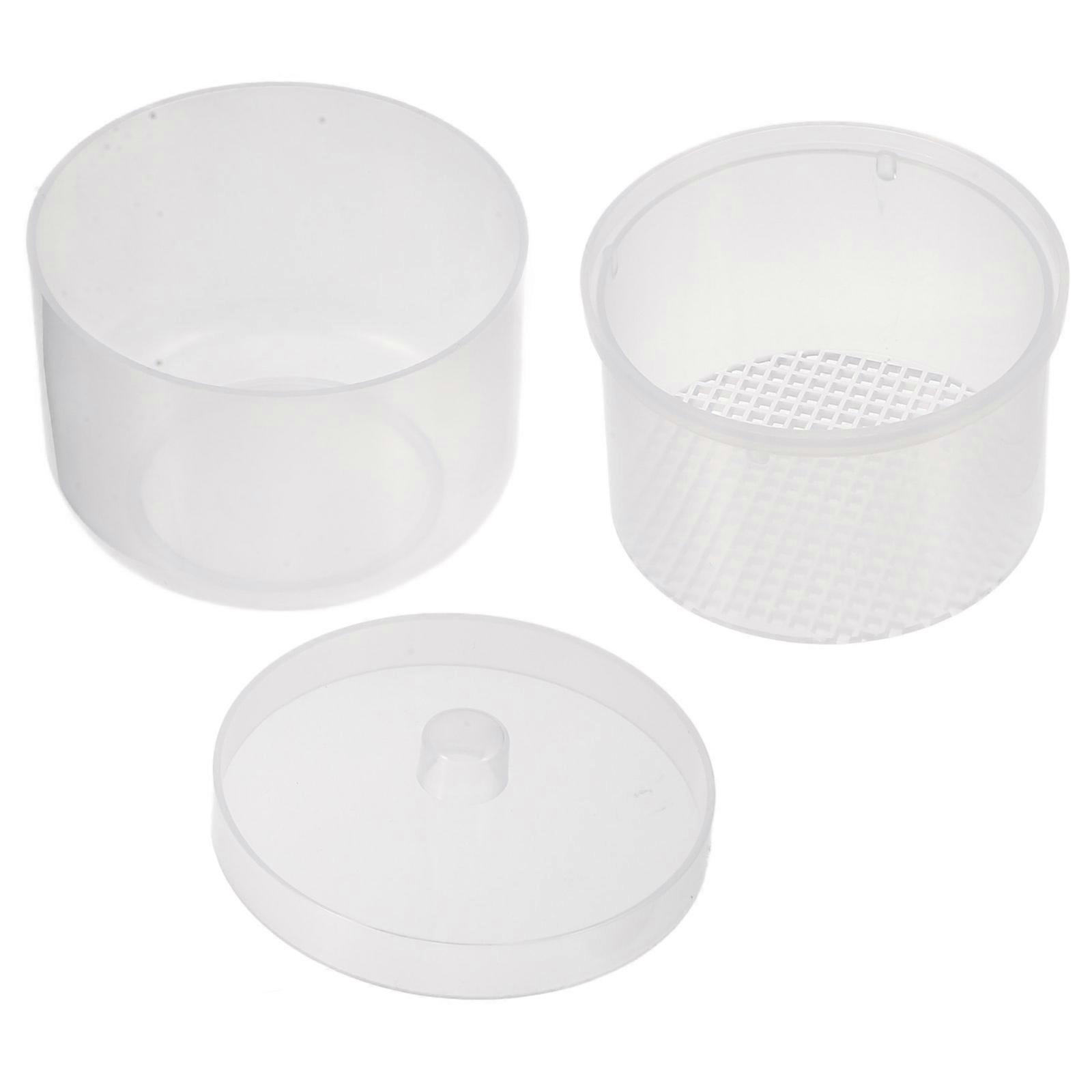 Plastic Cleaning Tray for Nail Art Tools Soaking Set Transparent PP Material for Home or Salon Use