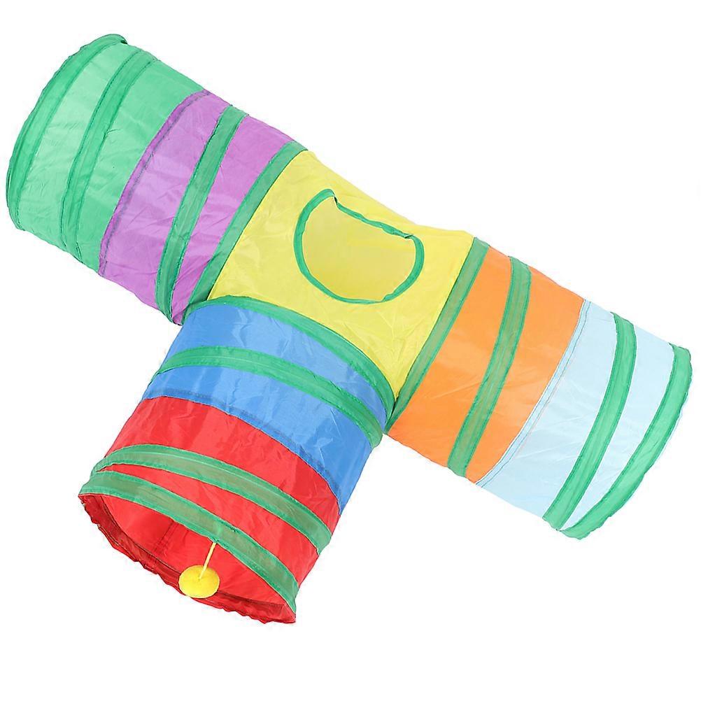 Foldable Bunny Tunnel for Small Animals – Durable, Portable Hamster Hideaway Tube for Rabbits, Hamsters, and Kittens to Play and Relax