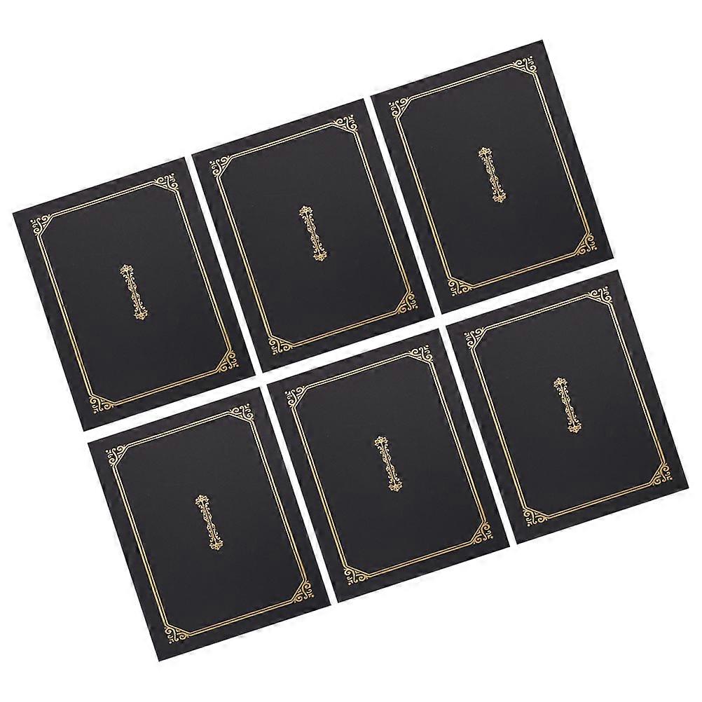 Certificate Folder A4 Size Paper Document Covers For Home Display 6Pcs Simple Design