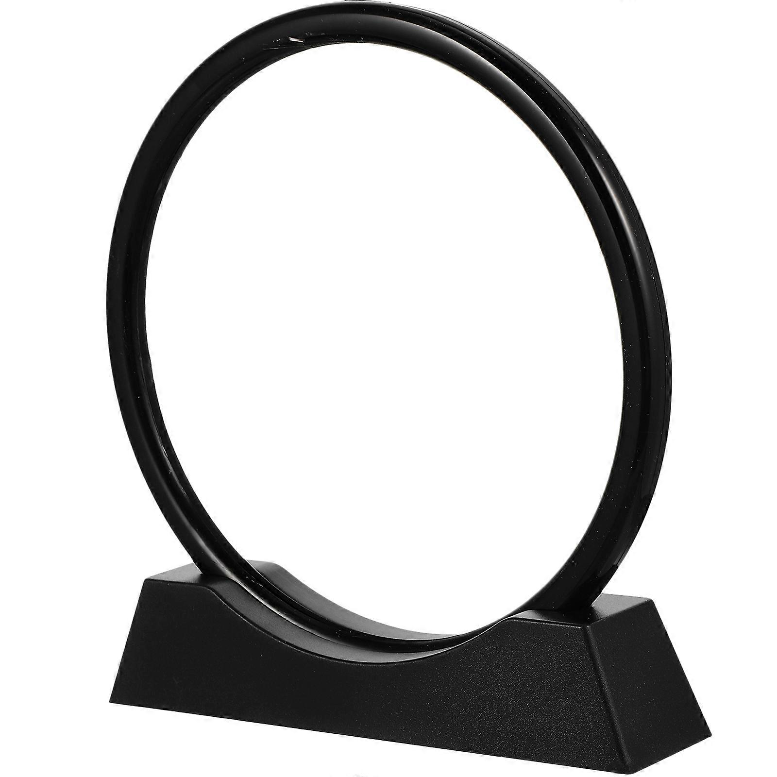 Elegant Sand Art Display Set For Table Shelf Placement DIY Moving Picture For Living Room Bedroom 1 Set Black