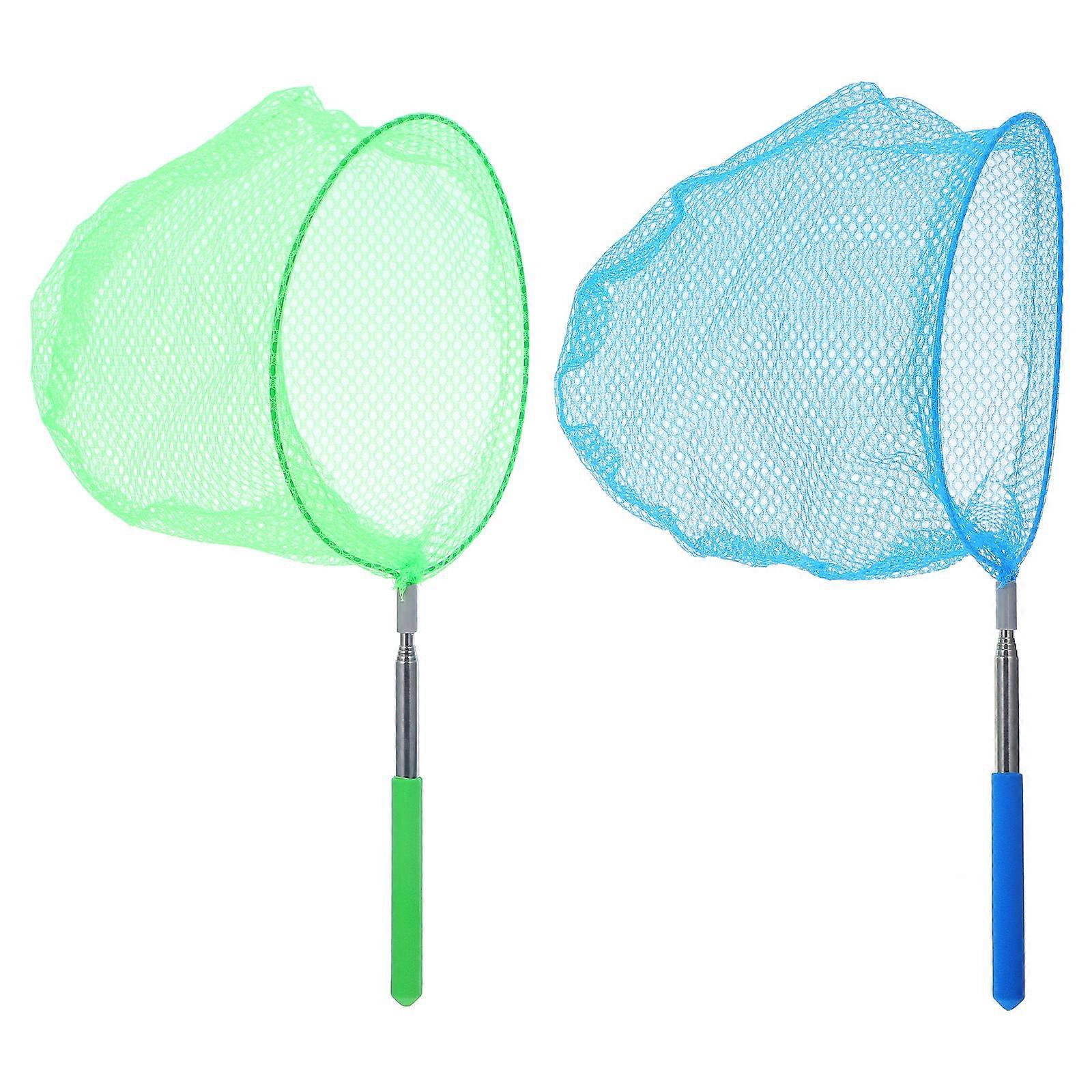 Catching Butterflies Net Telescopic Fishing Net For Kids Great For Pond Fishing 14.6X7.7X0.5In Outdoor Exploration 2Set