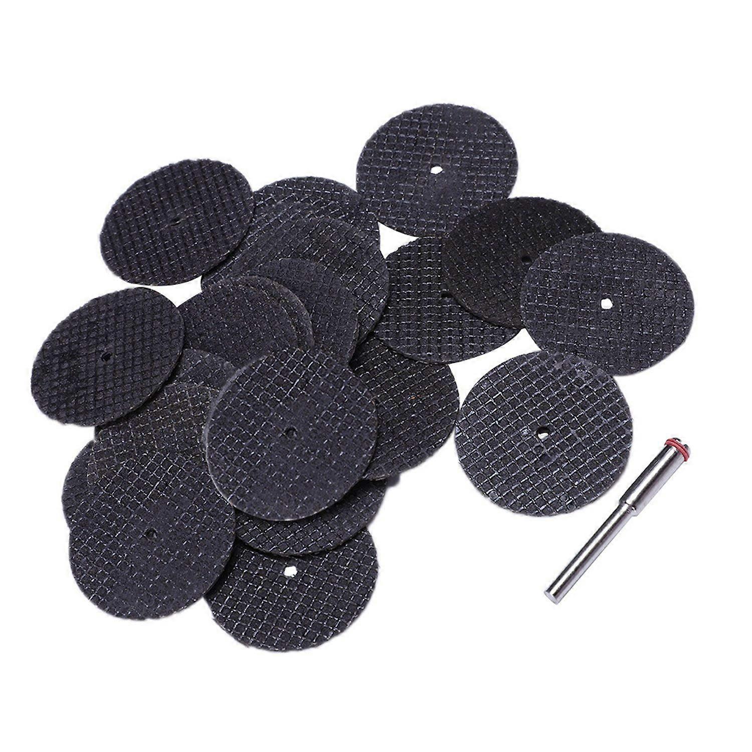 Cutting Discs Set 25pcs 32mm with Mandrel for Rotary Tool Metal Wood Plastic Cutting