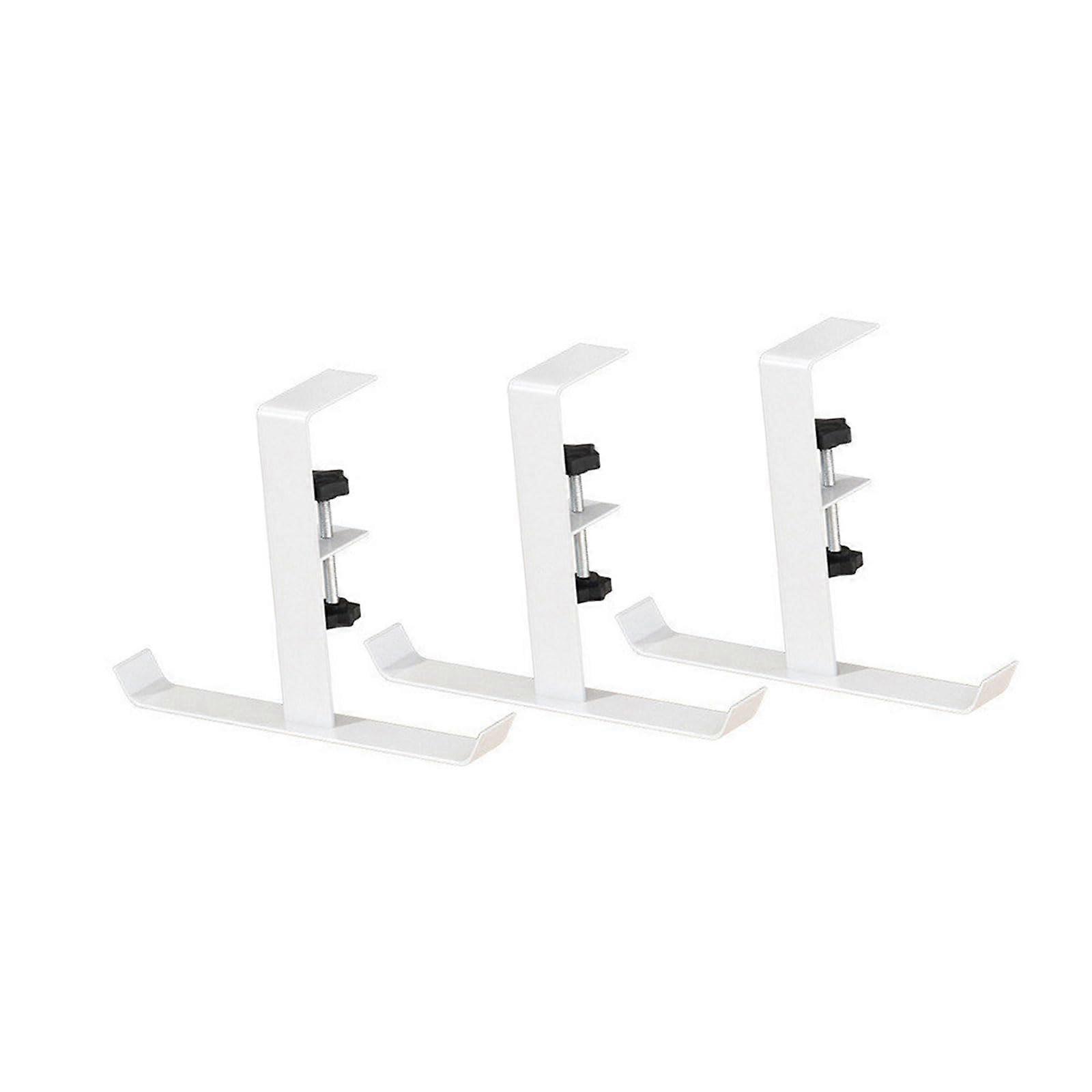 Practical Under Desk Hook Efficient Under Desk Hook Practical Clothes Hanger for a Clean and Organized Environment White Aa