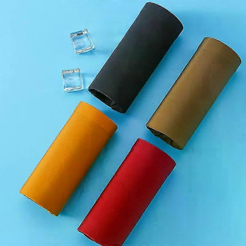Nya Ungdom Män Boxer Shorts Bomull Trosor Andas Bekväma Shorts Man Högkvalitativ Ice Silk sömlösa underkläder 4st