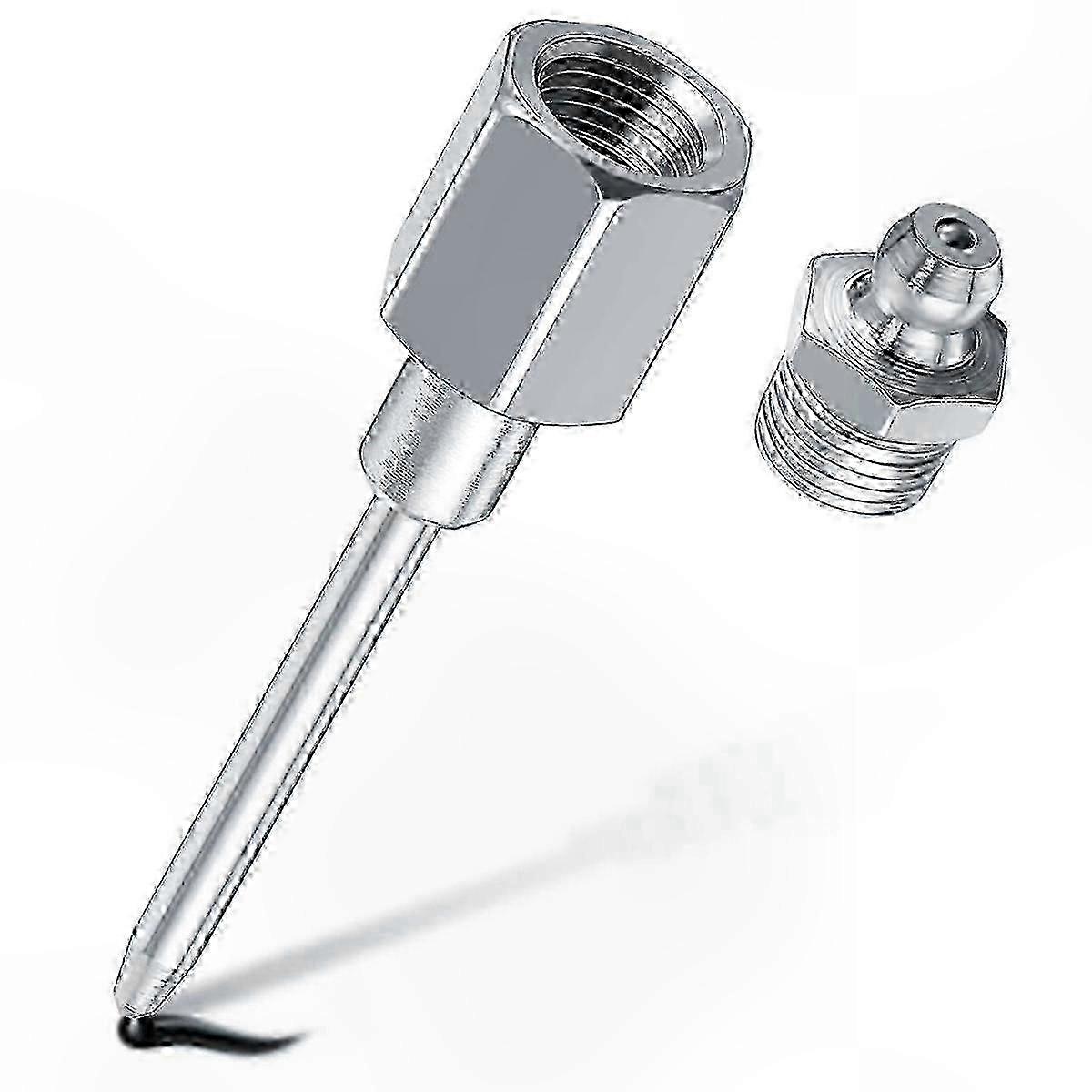 Steel Needle Nozzle with Grease Adapter, 1/8" NPT Thread