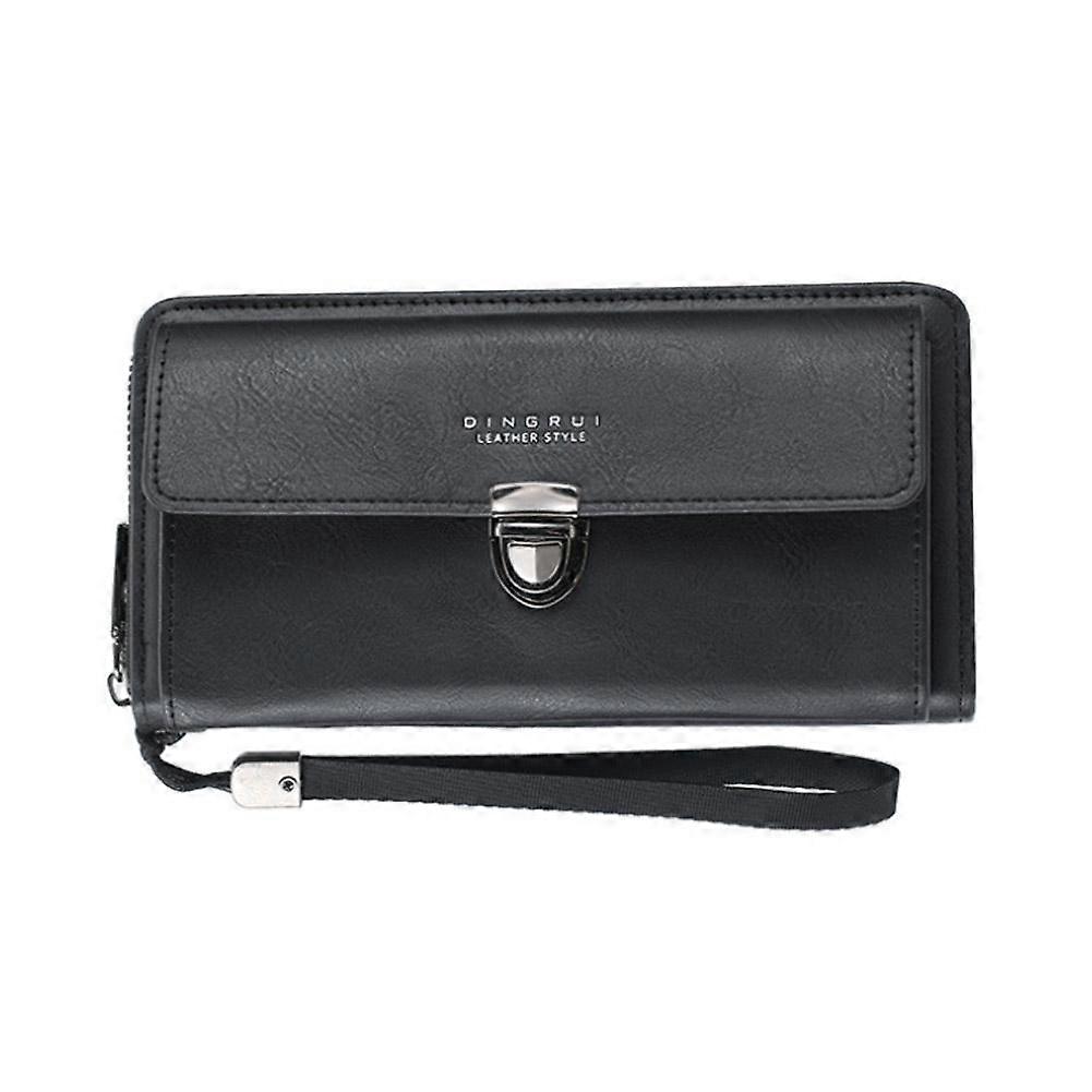 Modny zamek błyskawiczny Długi portfel PU Torba sprzęgło o dużej pojemności Multi Card Double Layer