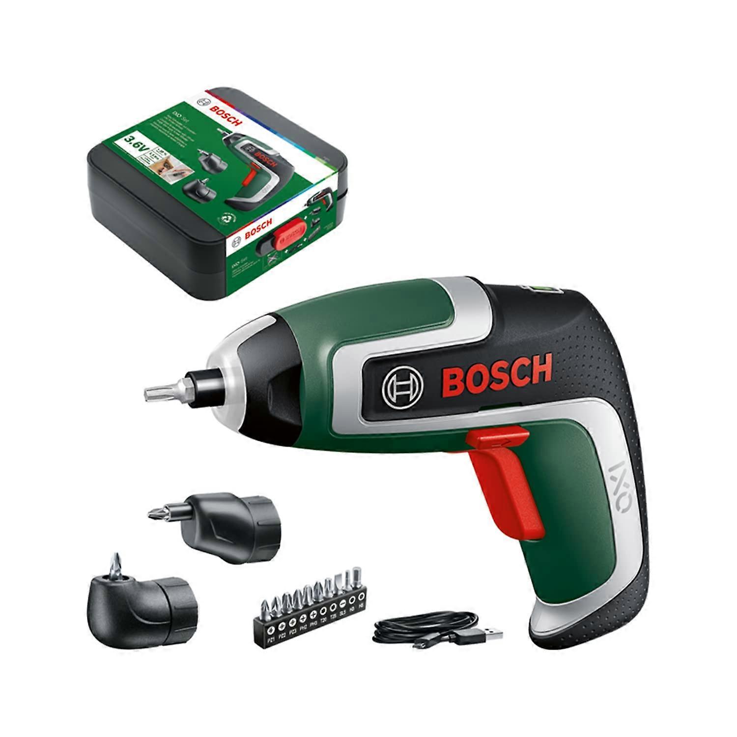 Home and Garden Compact Cordless Screwdriver IXO (7th Gen; 3.6V; 2.0Ah; 5.5Nm; Set incl. Attachments)