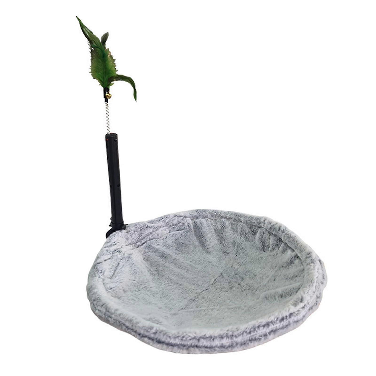 Ergonomic Cat Bed for Desk Adjustable Steel Frame Fabric SpaceSaving Desk Pet Hammock WallMounted Cat Bed