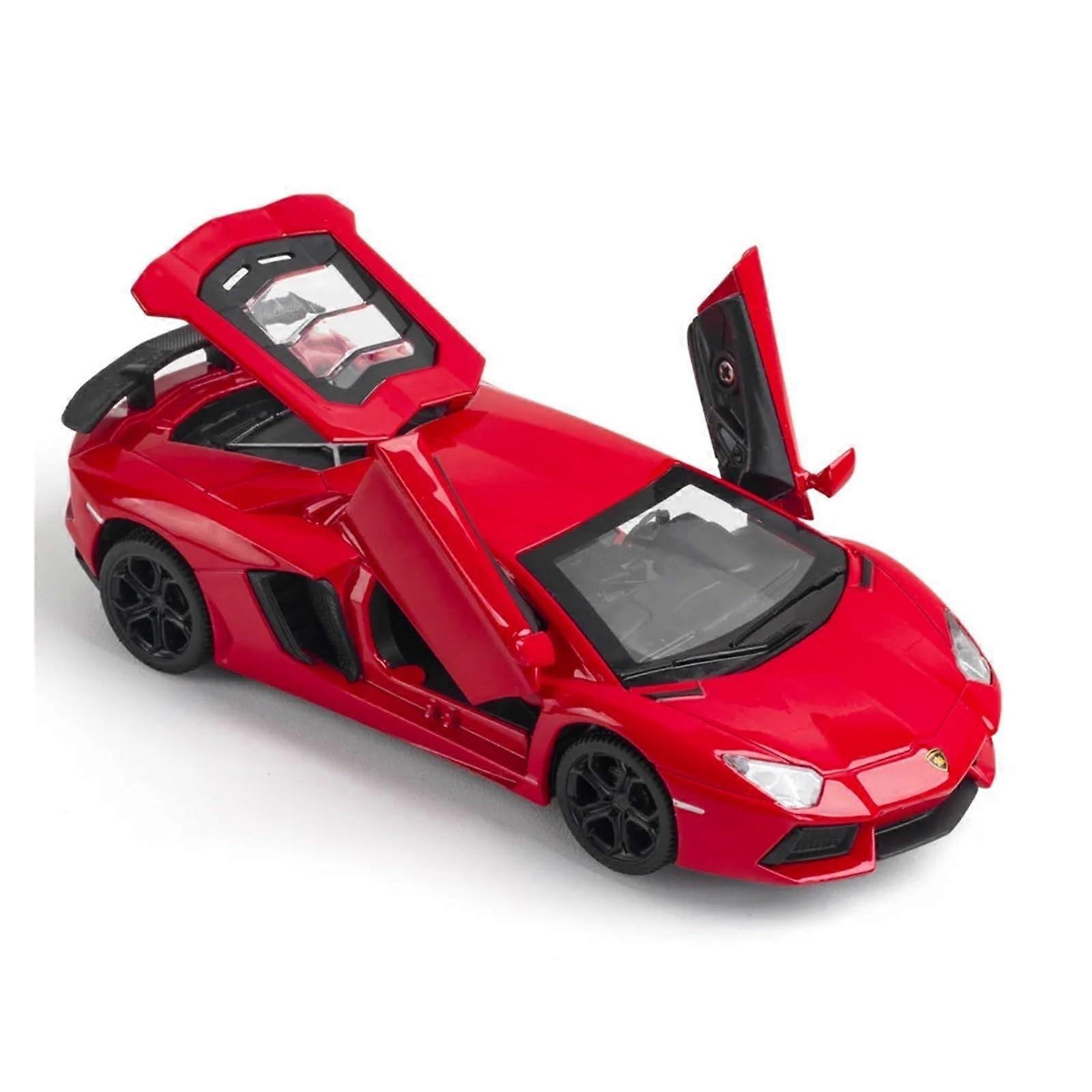 LP740 Supercar Model 1:32 Die-Cast Alloy Miniature Car with Sound and Light Features, Red Color