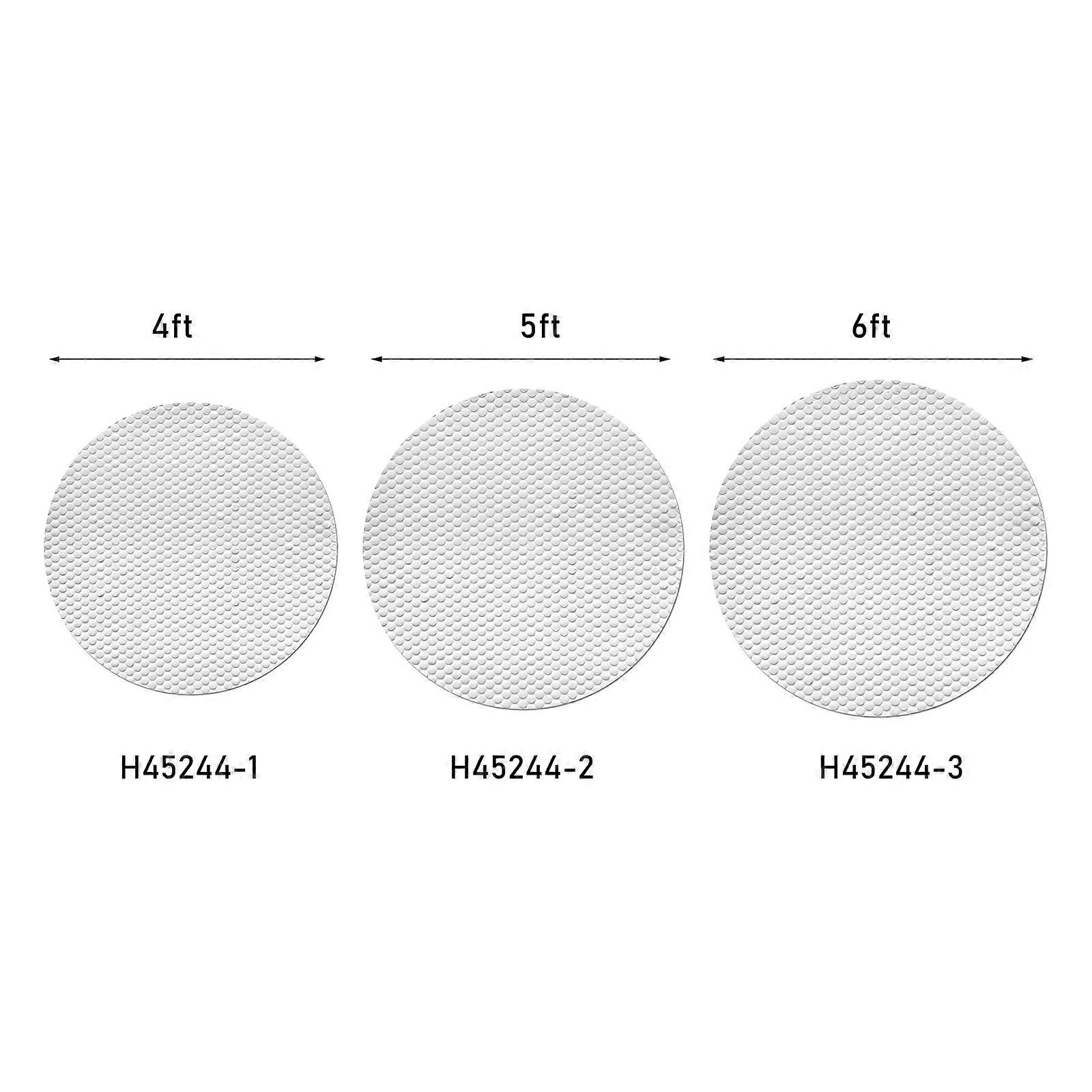 6FT Round Silver Pool Cover Polyethylene Waterproof H45244-3