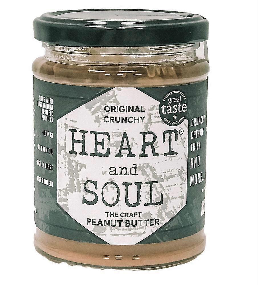 Heart and Soul Original Crunchy Peanut Butter Jar 280g - 4 Pack