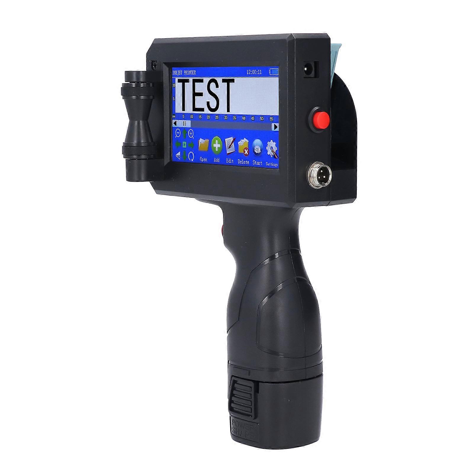 Handheld Inkjet Printer 2-12.7mm Height 4.3" Touchscreen Portable