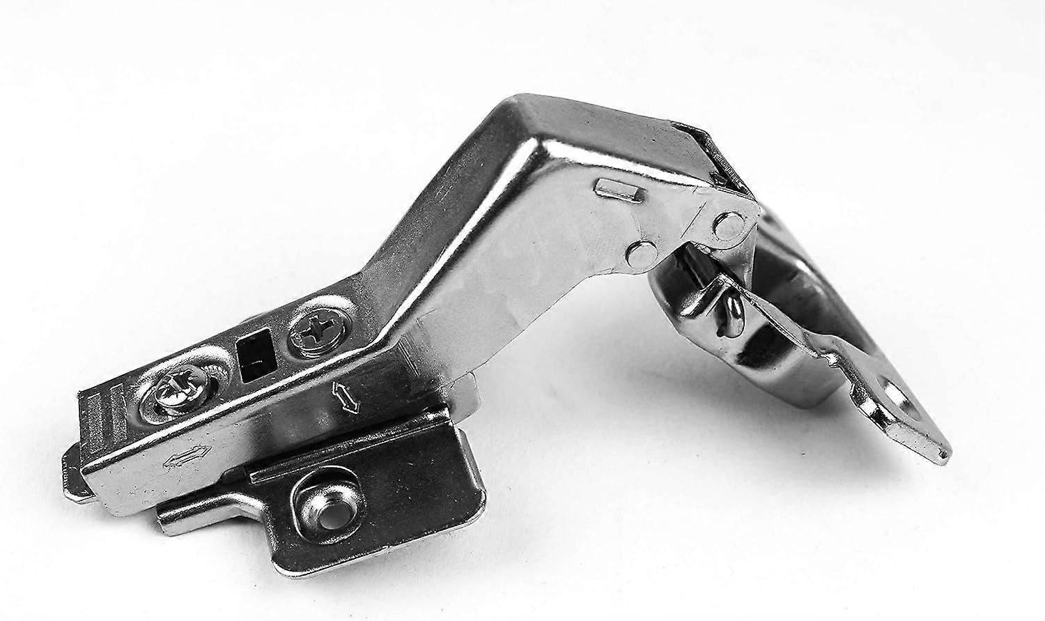 2-Pack Frameless Soft-Close Cabinet Hinges, 3D Adjustable Clip-On with Mounting