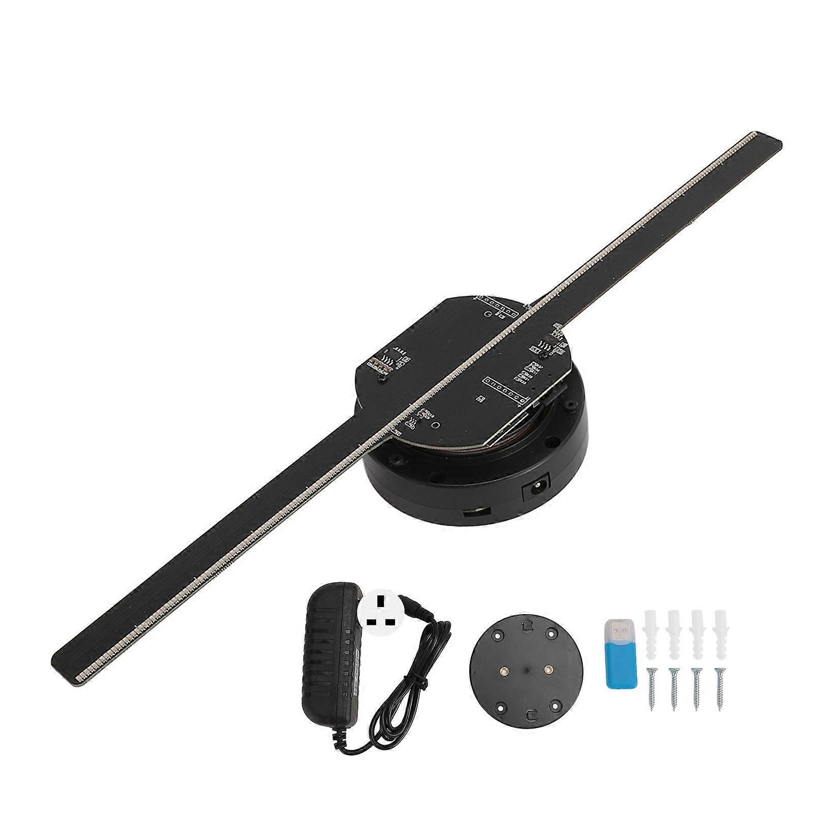 3D Hologram 32mm 2 Blades 2000 X 224 Beads APP Control LED Projection Fan for Holiday Event Display