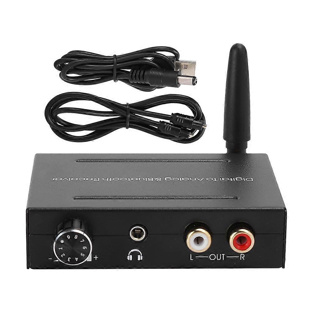 Bluetooth 5.0 o Decoder - Coaxial/Optical Input, 3.5mm/RCA Output, High-Performance DAC