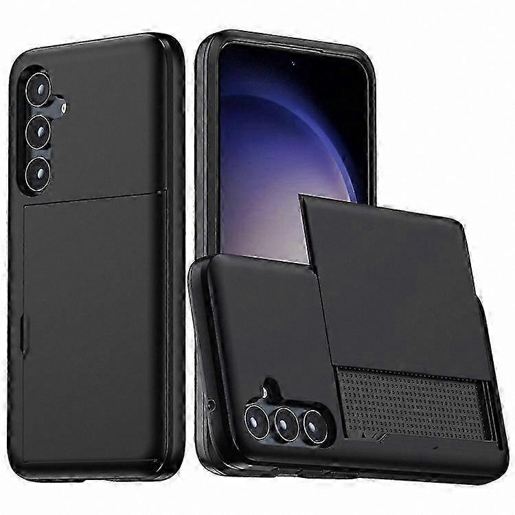 Hybrid TPU PC Case with Card Holder for A55 5G Smartphone Cover