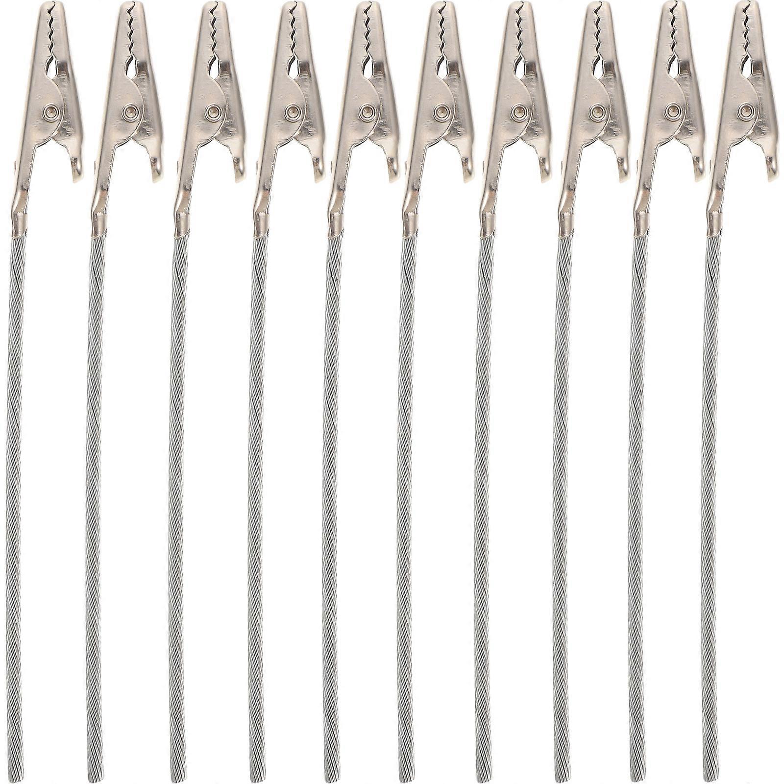 50Pcs Silver Metal Clamps For Note Clips Designed For DIY Craft Projects Suitable For All Occasions