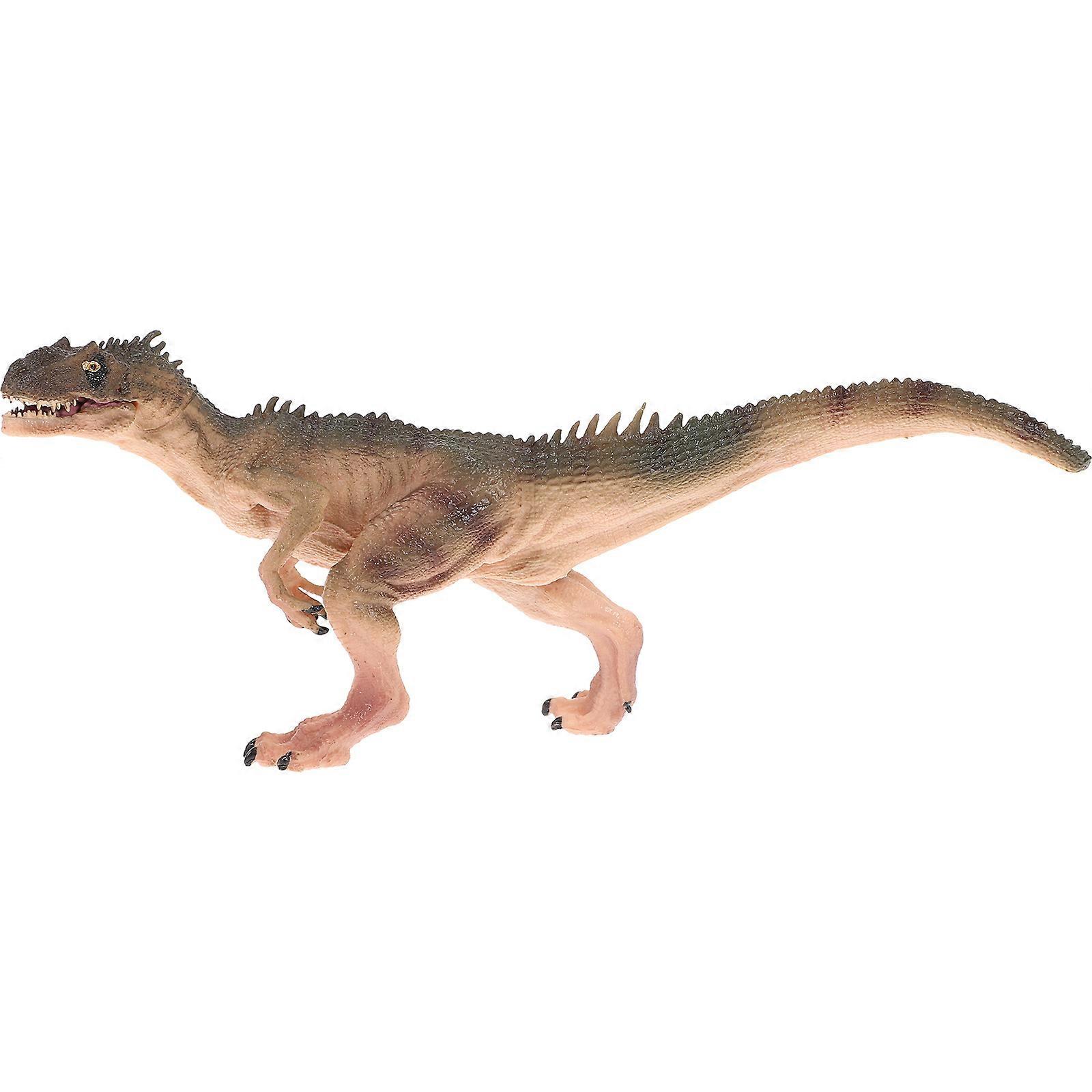 Realistic Simulation Allosaurus Model Dinosaur Shape Home Office Gift Brown 1Set