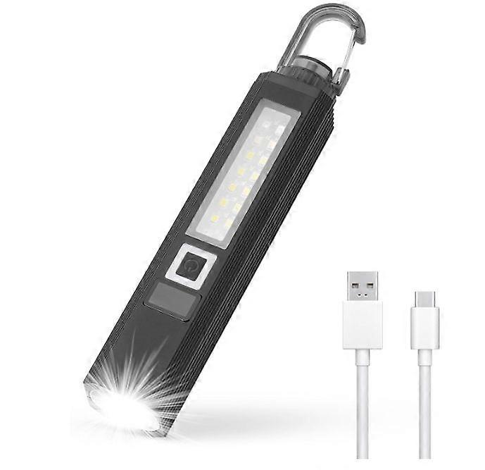 LED Flashlight | Real-Time Battery Indicator | Compact, USB Rechargeable | Multiple Lighting Modes - Outdoor, Emergency, Camping(Black)