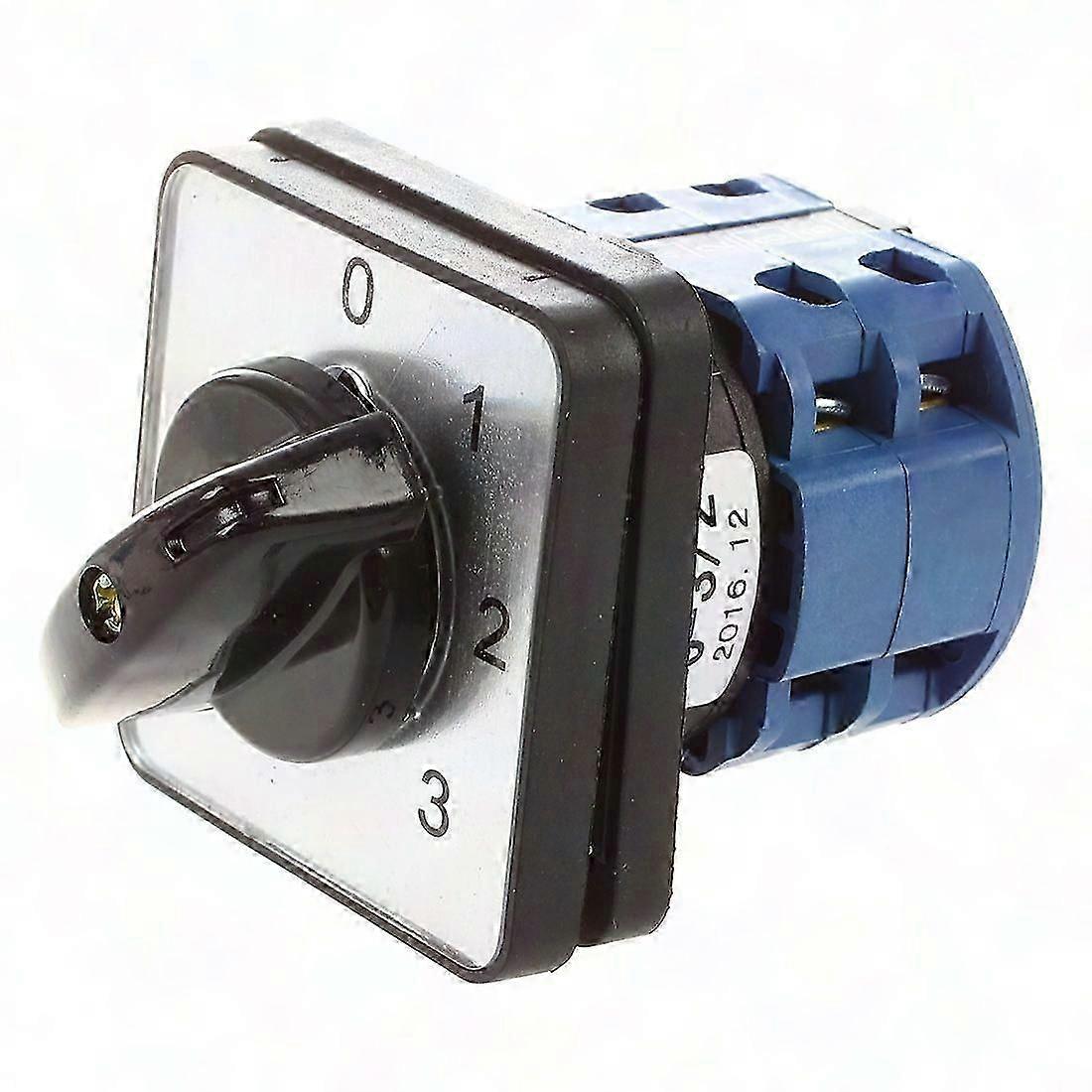 660V 20A 6-Terminal 4-Position Rotary Cam Changeover Switch