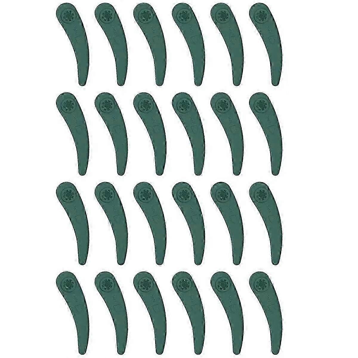 ART 26-18Li および ART 23-18 芝刈り機のグリーンプラスチック製グラストリマーブレード交換品( 100 個)