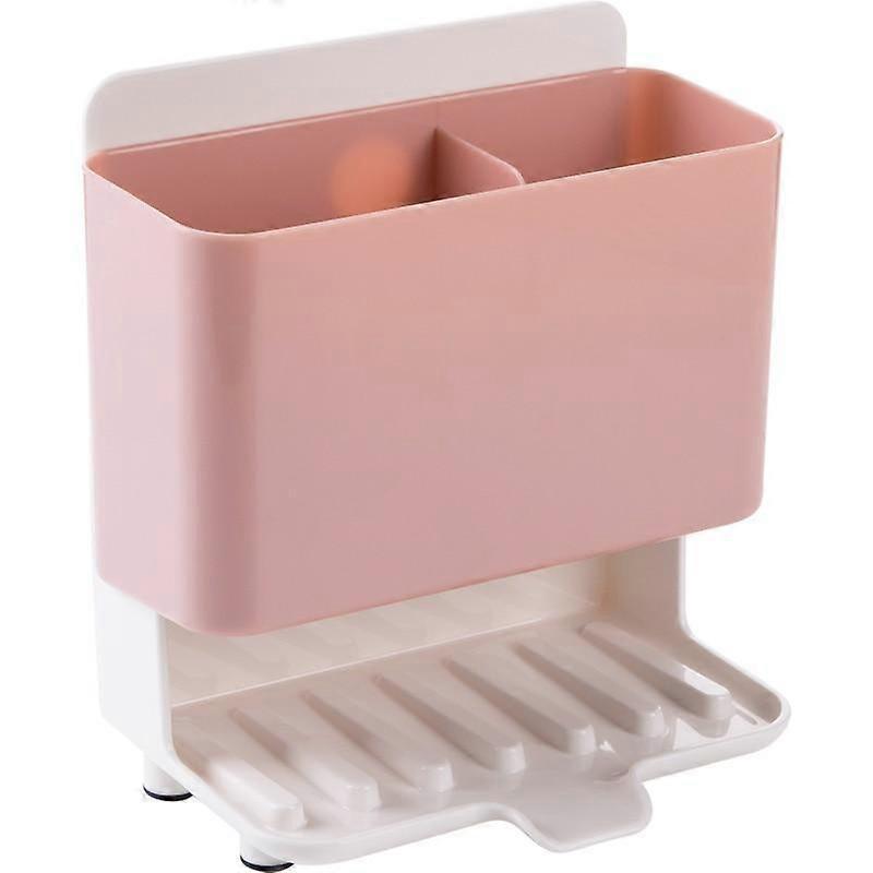 Sponge Storage Rack Household Kitchen Cleaning Rag Shelf Storage Container|Racks & Holders(Pink)