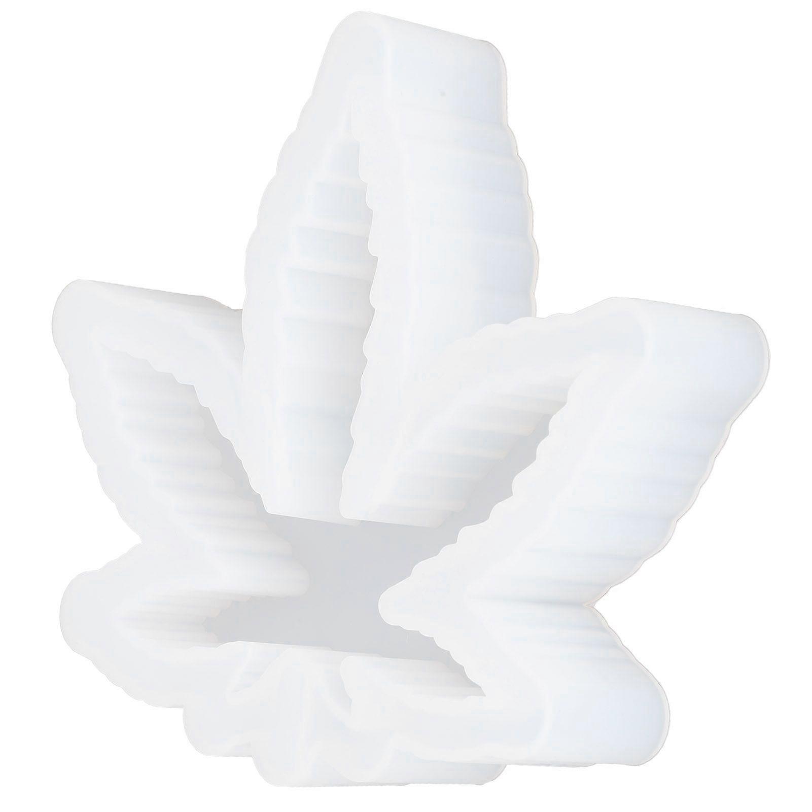 Ashtray Mold DIY Crystal Epoxy Maple Leaf Shape Mirror Surface Silicone Storage Box Ornaments