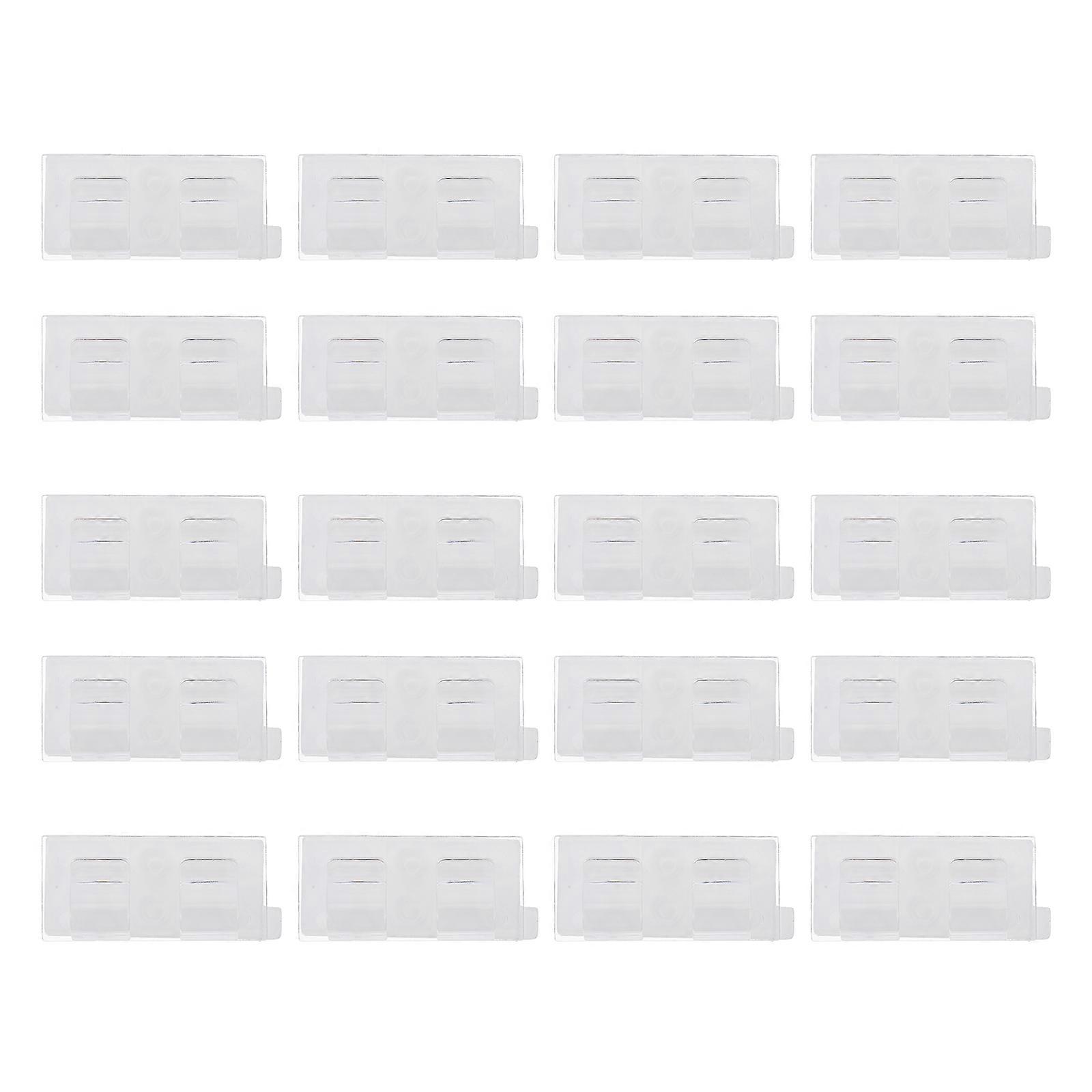 Wall Wire Clips for Christmas Transparent Acrylic Cable Wire Clips Light Hanging 20Set