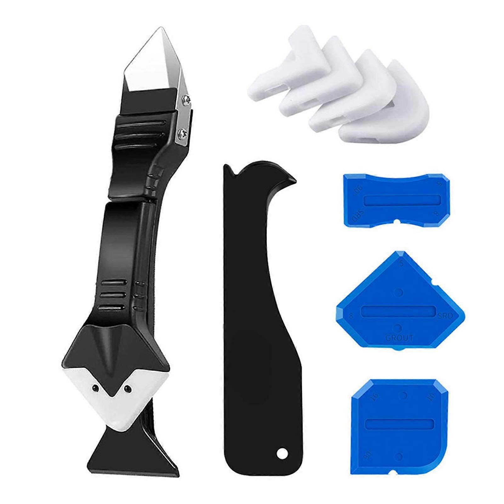 Caulk Remover Smoother Kit Quick Clean Sealing Scraping Finishing Ideal for Bathroom Kitchen Window Joints