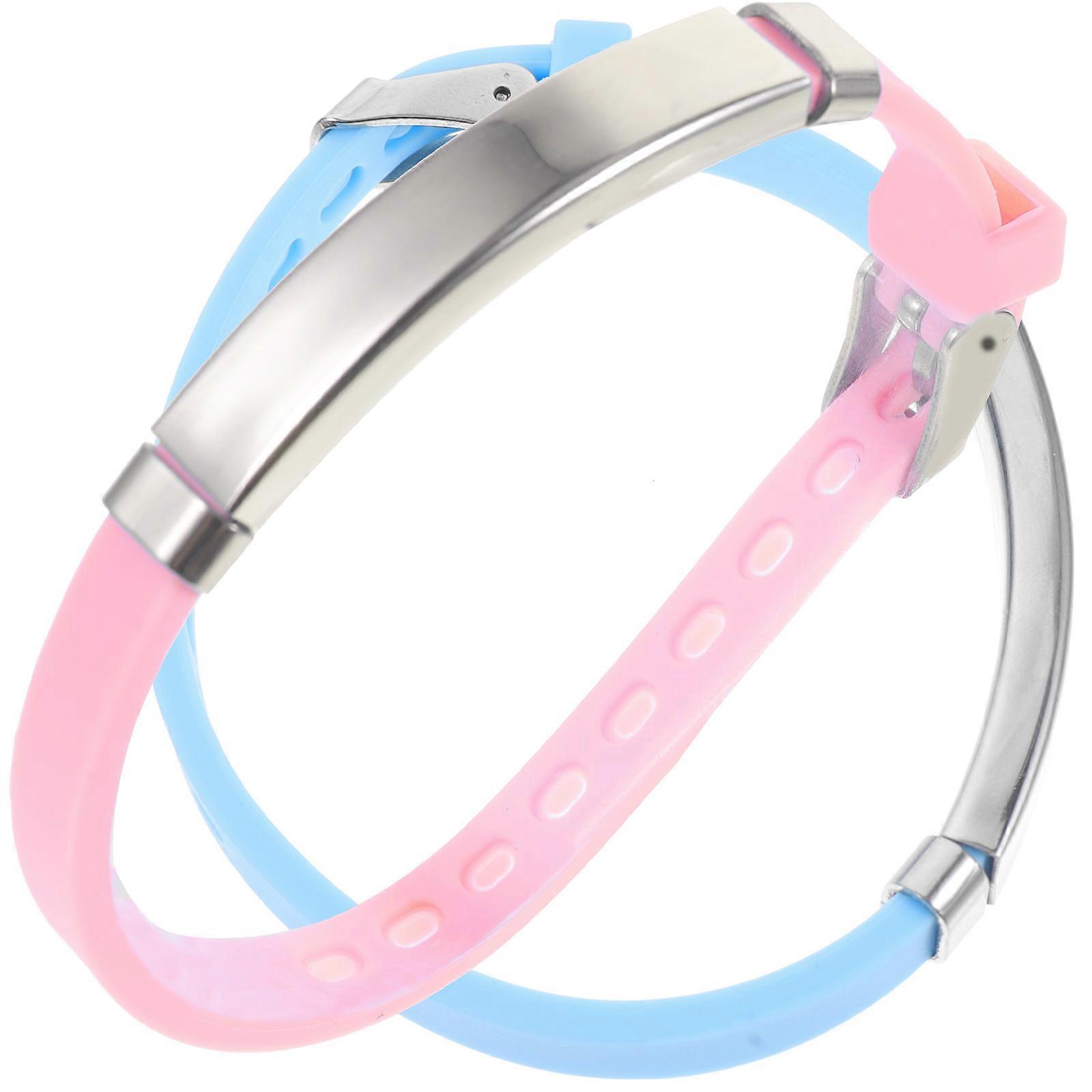 Light Up Bracelet Silicone Wristbands for Kids Glow Bracelets 6Pcs
