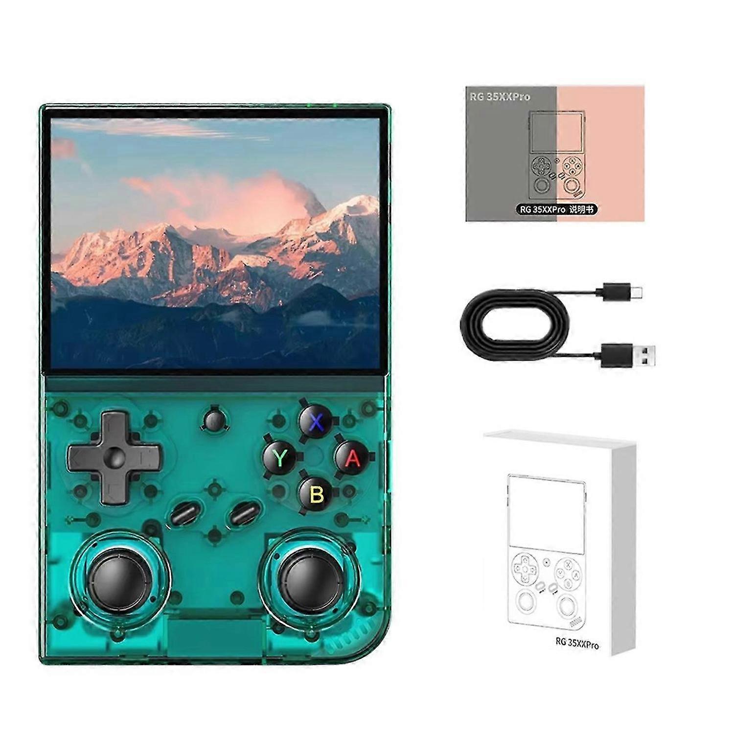 Handheld Retro Game Console 3.5 Inch IPS Screen Linux System Built-in 64G TF Card 5000 Games Support
