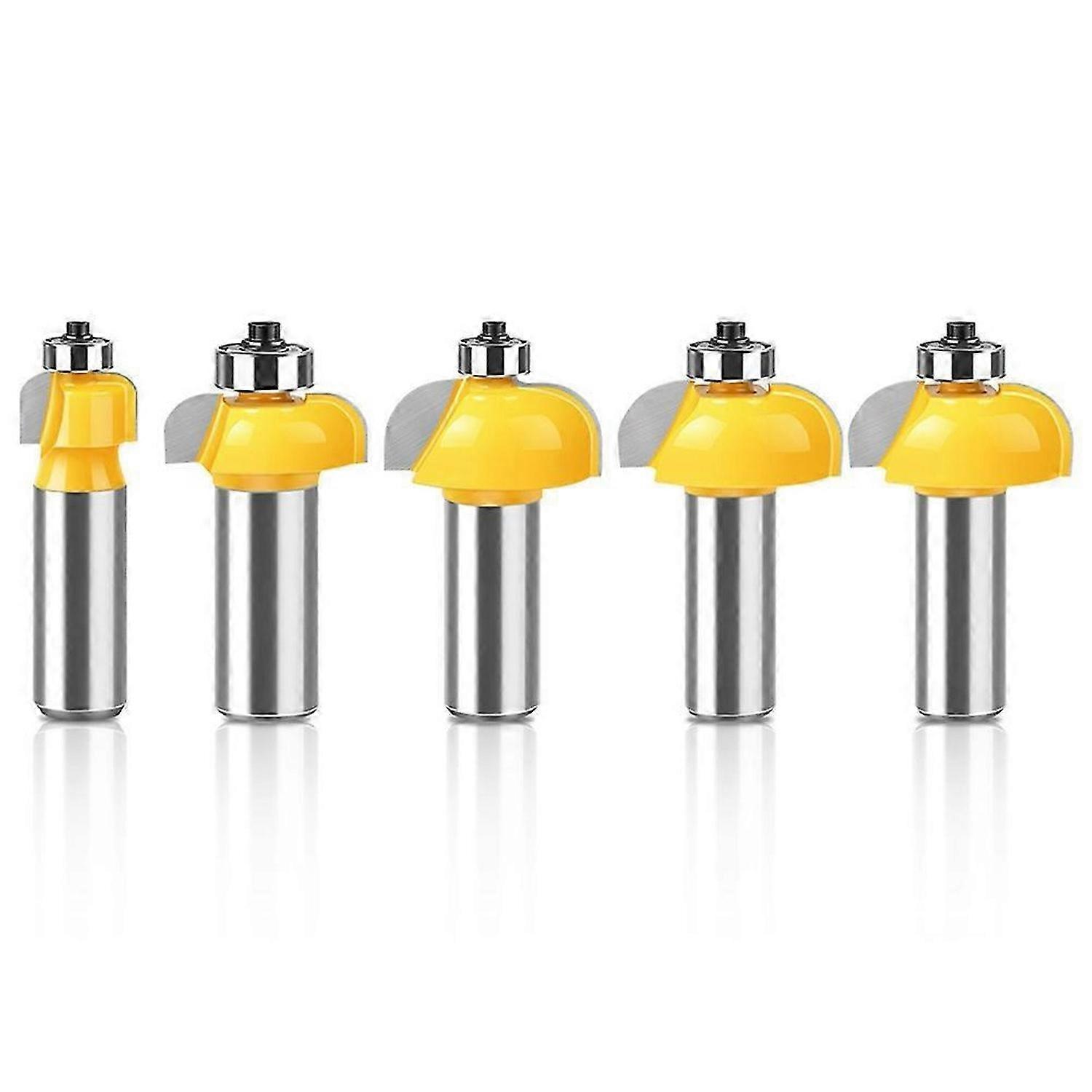5pcs High Quality Cove Bit with Bearing Shank Dovetail Router Bit