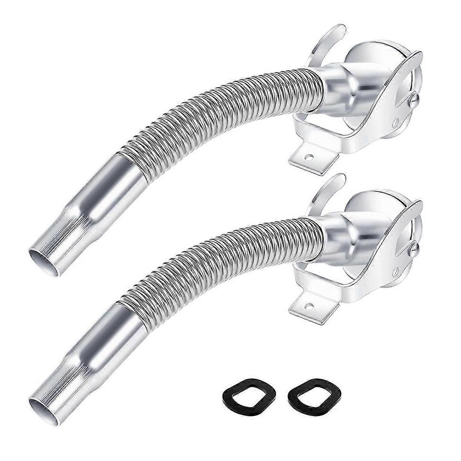 2 Pcs Flexible Stainless Steel Can Spout Long Nose Gas Can Spout Replacement for Can