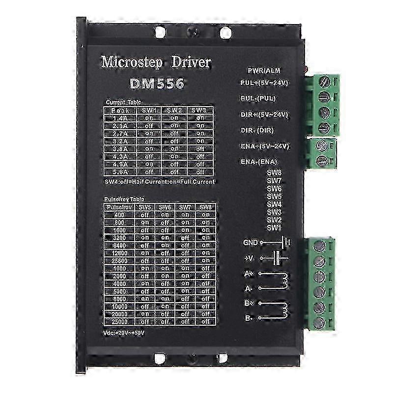 Digital Stepper Driver, Dm556 Motor Driver Is Suitable For Nema 23, Nema 24 And Nema34 Stepper Moto