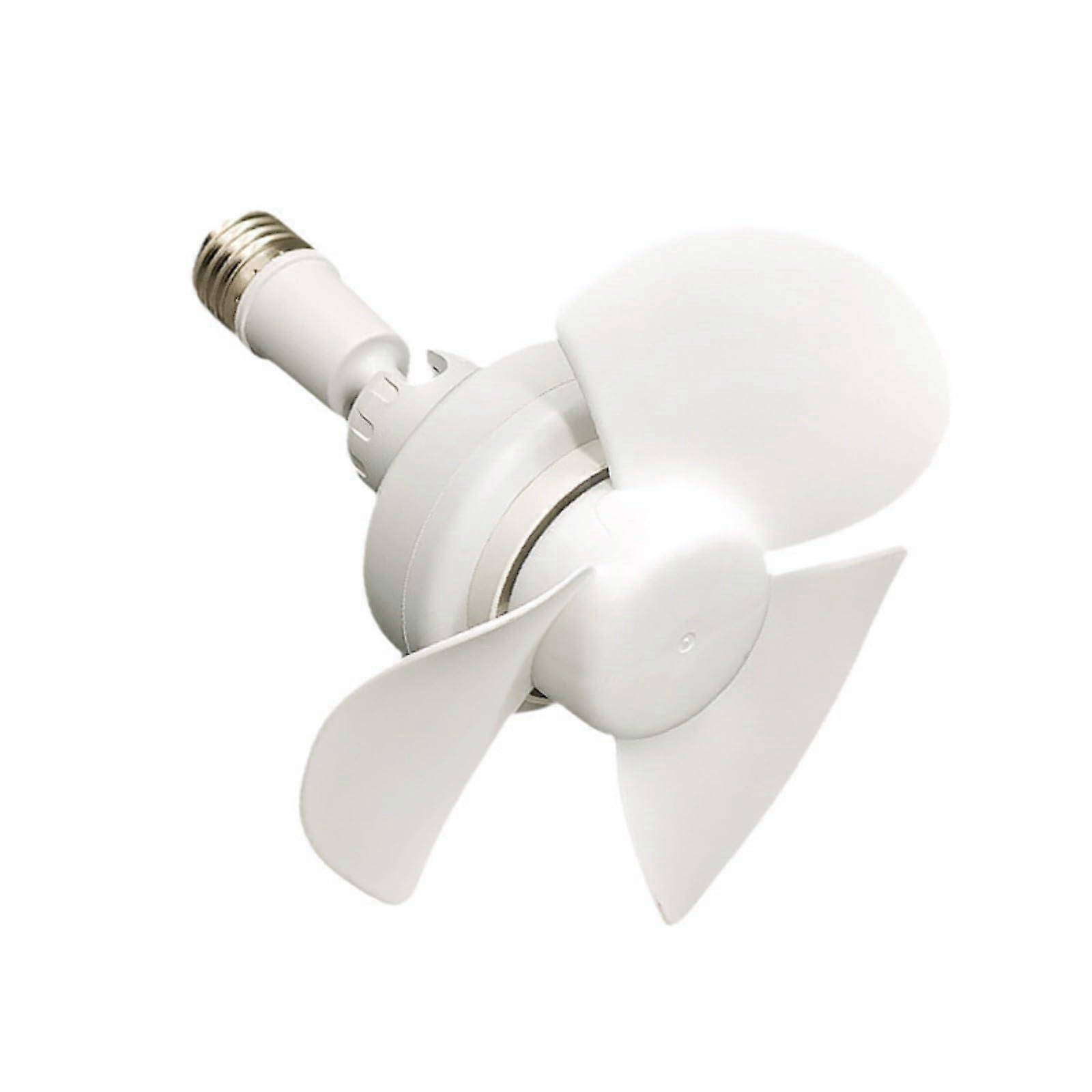 Chandelier Fan E27 Thread Ceiling Fan 360Degree Adjustment LowNoise Indoor Office Ceiling Fan Compact Desk Model