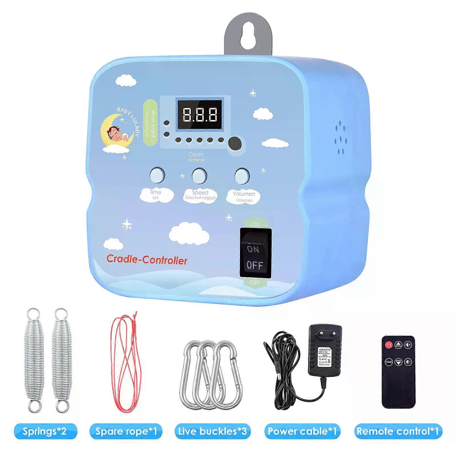 Electric Baby Swing Controller Baby Rocker Controller with 2 Spring and Timer Adjustable Hanging Electric Cradle Control